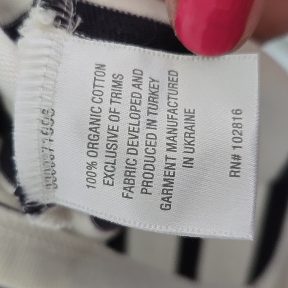 Garnet Hill Striped Top Size Large - Picture 5 of 5